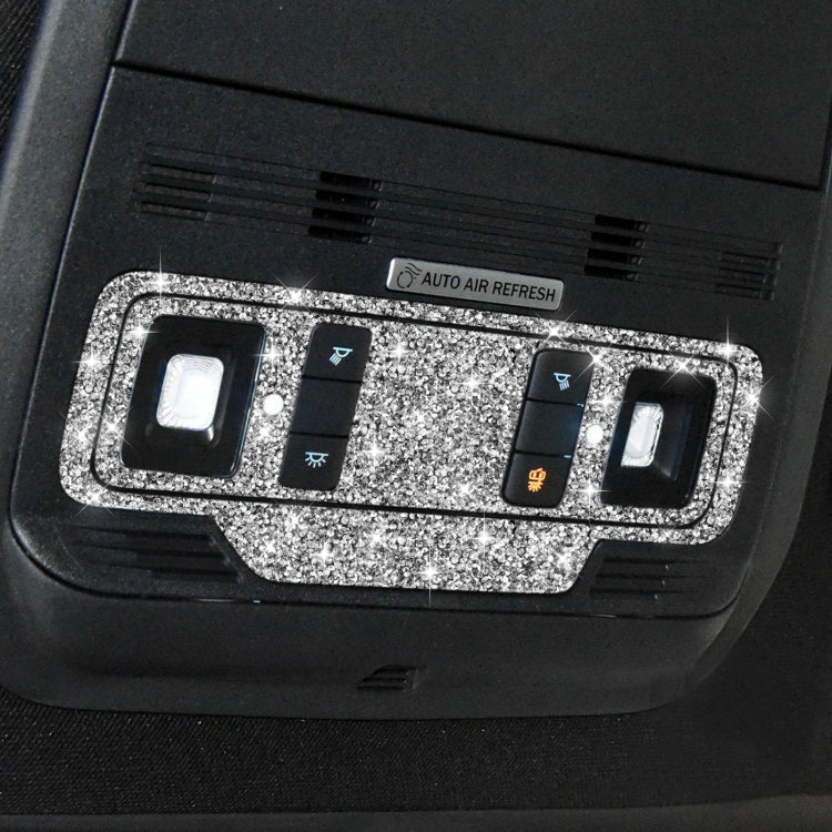 For Ford Mustang Mach E 2021 Car Reading Light Button Diamond Decorative Sticker by buy2fix