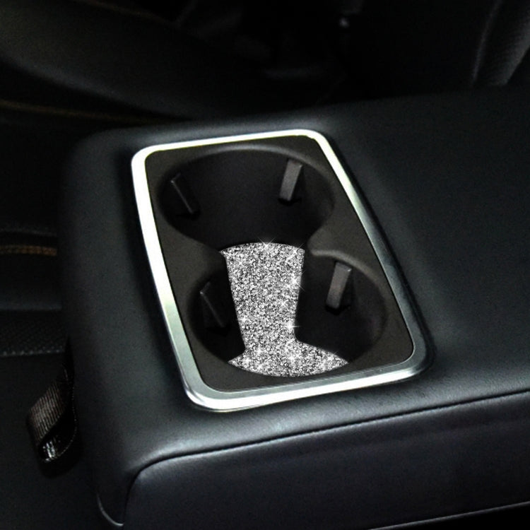 For Ford Mustang Mach E 2021 Car Small Cup Base Diamond Decorative Sticker by buy2fix