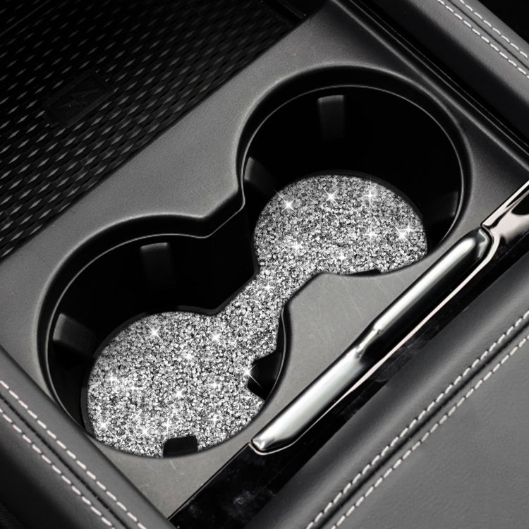 For Ford Mustang Mach E 2021 Car Large Cup Base Diamond Decorative Sticker by buy2fix