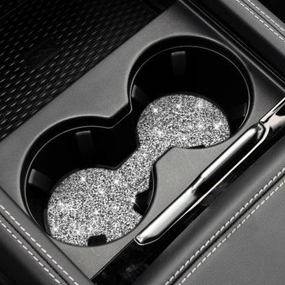 For Ford Mustang Mach E 2021 Car Large Cup Base Diamond Decorative Sticker by buy2fix