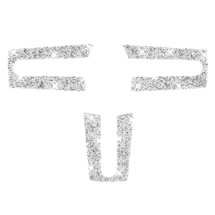 For Ford Mustang 2005-2009 3 in 1 Car Steering Wheel Diamond Decorative Sticker, Left Drive by buy2fix