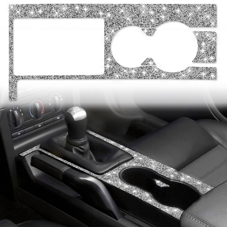 For Ford Mustang 2005-2009 Car Gear Panel Diamond Decorative Sticker, Left Drive by buy2fix