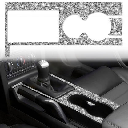 For Ford Mustang 2005-2009 Car Gear Panel Diamond Decorative Sticker, Left Drive by buy2fix