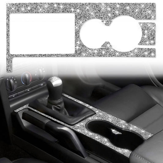 For Ford Mustang 2005-2009 Car Gear Panel Diamond Decorative Sticker, Left Drive by buy2fix