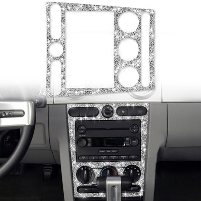 For Ford Mustang 2005-2009 Car Air Conditioning Control Panel Diamond Decorative Sticker, Left Drive by buy2fix