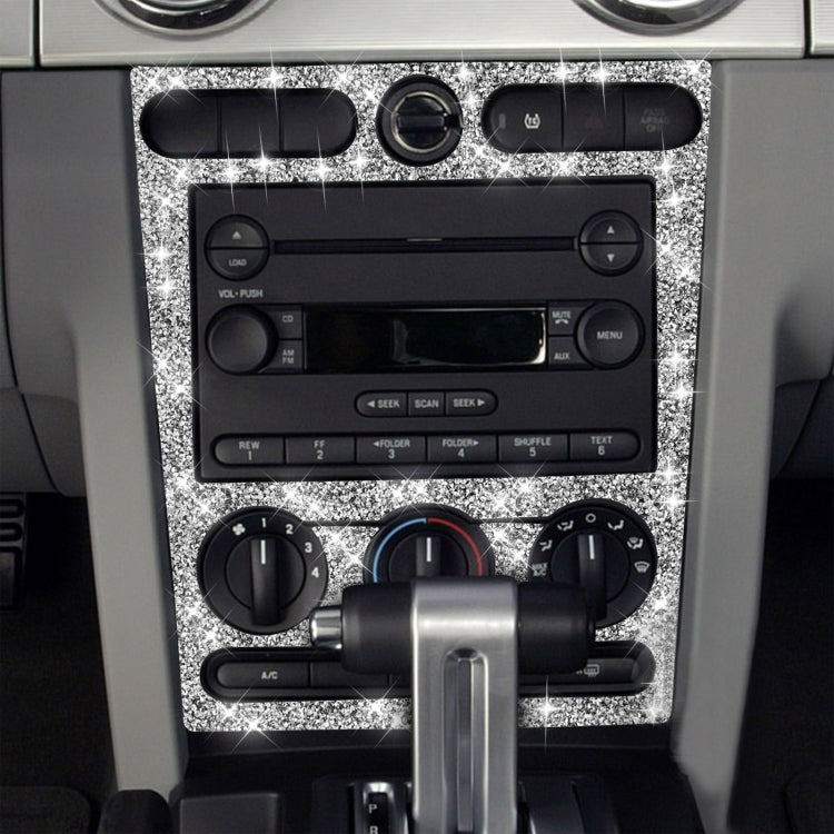 For Ford Mustang 2005-2009 Car Air Conditioning Control Panel Diamond Decorative Sticker, Left Drive by buy2fix