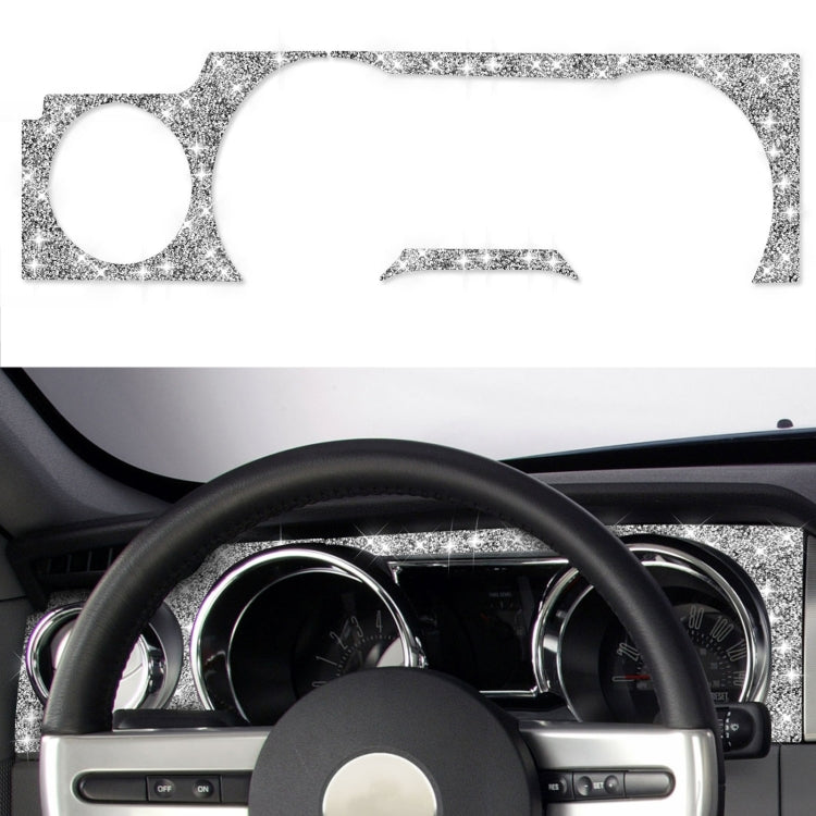For Ford Mustang 2005-2009 Car Dashboard Frame Diamond Decorative Sticker, Left Drive by buy2fix