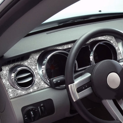 For Ford Mustang 2005-2009 Car Dashboard Frame Diamond Decorative Sticker, Left Drive by buy2fix