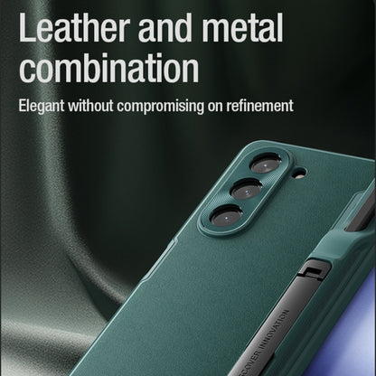 For Samsung Galaxy Z Fold5 NILLKIN CamShield Fold Series PC + TPU Phone Case with Pen Slot(Green) - Galaxy Z Fold5 Cases by NILLKIN | Online Shopping UK | buy2fix
