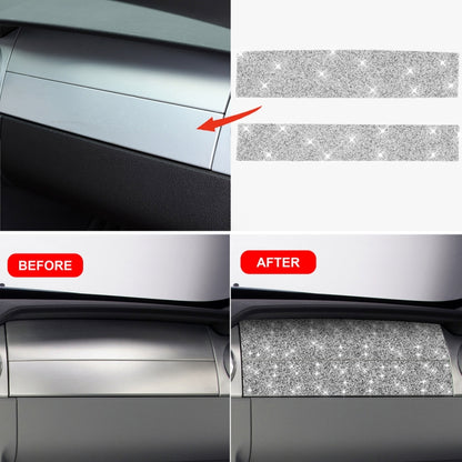 For Ford Mustang 2005-2009 Car Airbag Cover Diamond Decorative Sticker, Left Drive by buy2fix