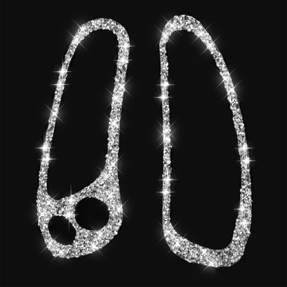 For Chevrolet Corvette C5 1998-2004 2 in 1 Both Sides of Car Speedometer Diamond Decorative Sticker, Left Drive by buy2fix