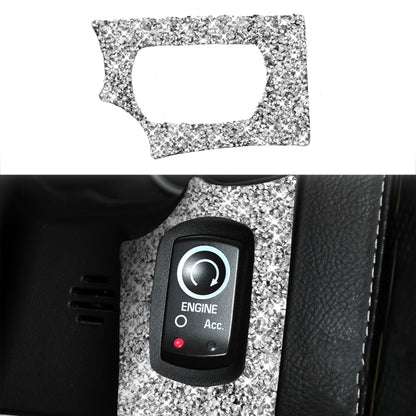 For Chevrolet Corvette C6 2005-2013 Ignition Switch Panel Diamond Decorative Sticker, Left Drive by buy2fix