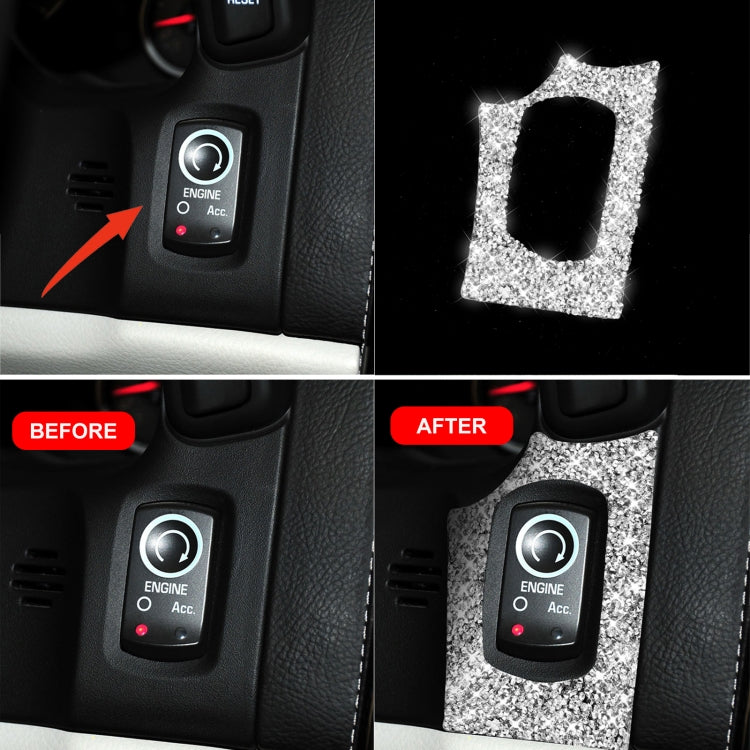 For Chevrolet Corvette C6 2005-2013 Ignition Switch Panel Diamond Decorative Sticker, Left Drive by buy2fix