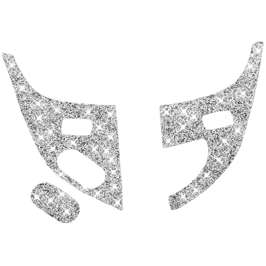 For Chevrolet Corvette C6 2005-2013 Car Door Lock Panel Diamond Decorative Sticker, Left Drive by buy2fix