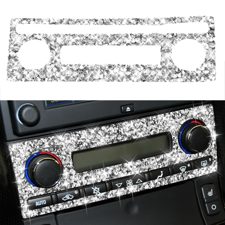 For Chevrolet Corvette C6 2005-2013 Car Aircondition Button Diamond Decorative Sticker, Left Drive by buy2fix