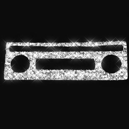 For Chevrolet Corvette C6 2005-2013 Car Aircondition Button Diamond Decorative Sticker, Left Drive by buy2fix