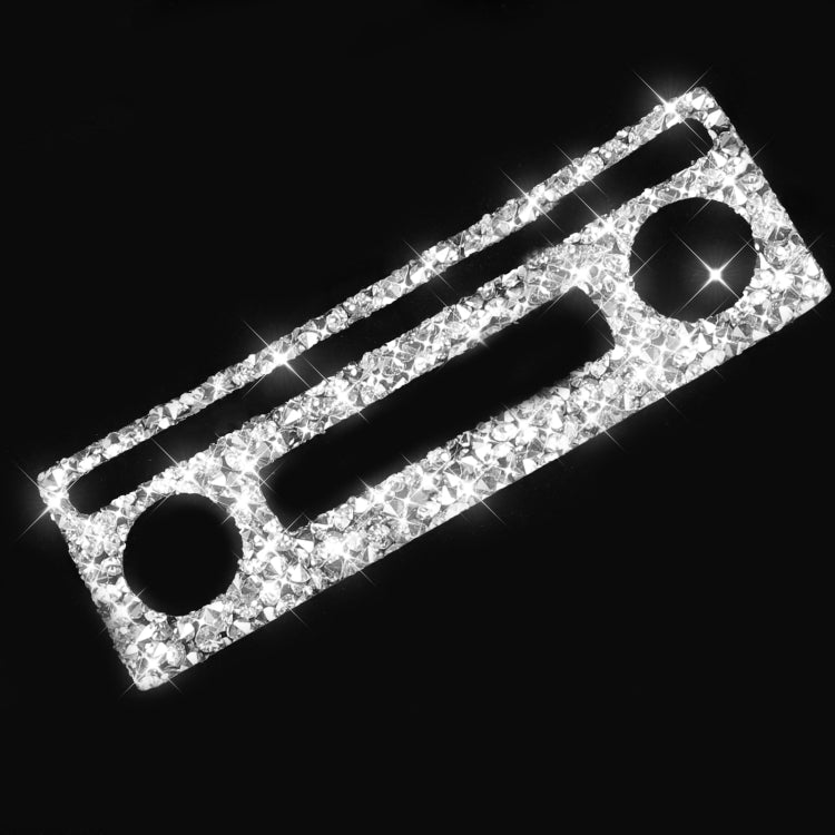 For Chevrolet Corvette C6 2005-2013 Car Aircondition Button Diamond Decorative Sticker, Left Drive by buy2fix