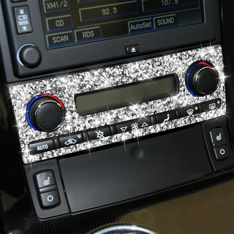 For Chevrolet Corvette C6 2005-2013 Car Aircondition Button Diamond Decorative Sticker, Left Drive by buy2fix