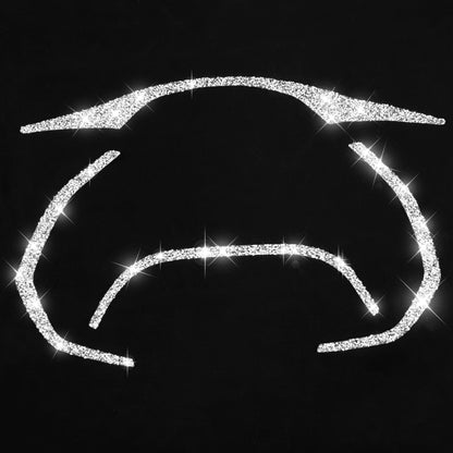 For Chevrolet Corvette C7 2014-2019 4 in 1 Car Dashboard Frame Diamond Decorative Sticker, Left Drive by buy2fix