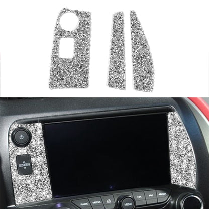 For Chevrolet Corvette C7 2014-2019 3 in 1 Car Navigate Panel Diamond Decorative Sticker, Left Drive by buy2fix
