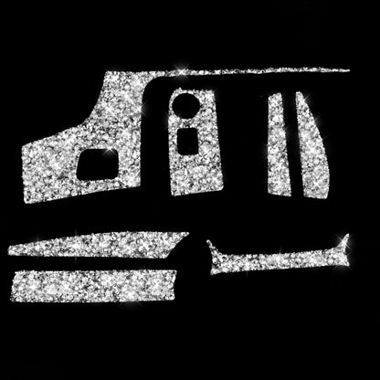 For Chevrolet Corvette C7 2014-2019 7 in 1 Car Central Control Panel Diamond Decorative Sticker, Left Drive by buy2fix