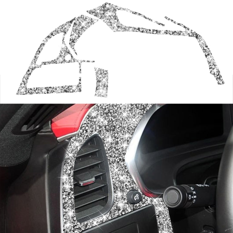 For Chevrolet Corvette C7 2014-2019 Car Left Air Outlet Panel Diamond Decorative Sticker, Left Drive by buy2fix