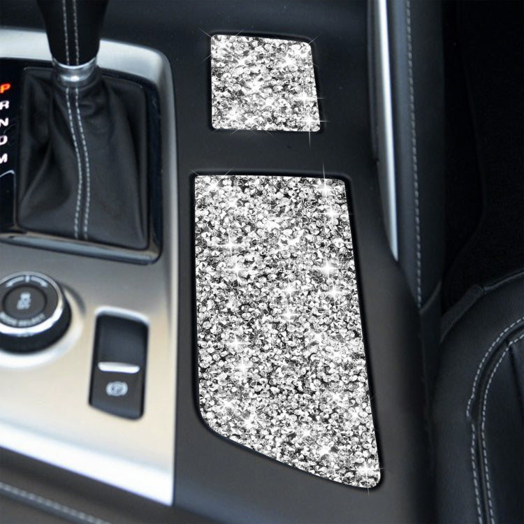 For Chevrolet Corvette C7 2014-2019 Car Cup Holder Cover Diamond Decorative Sticker, Left Drive by buy2fix