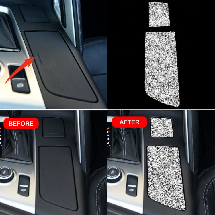 For Chevrolet Corvette C7 2014-2019 Car Cup Holder Cover Diamond Decorative Sticker, Left Drive by buy2fix