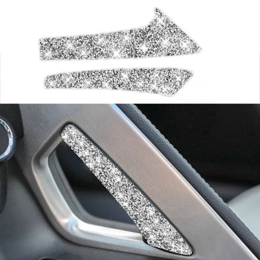 For Chevrolet Corvette C7 2014-2019 Car Center Arm Rest Diamond Decorative Sticker, Left Drive by buy2fix