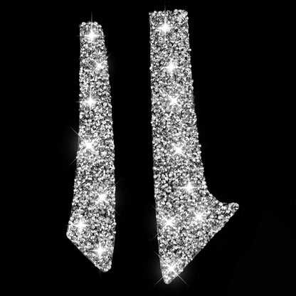 For Chevrolet Corvette C7 2014-2019 Car Center Arm Rest Diamond Decorative Sticker, Left Drive by buy2fix