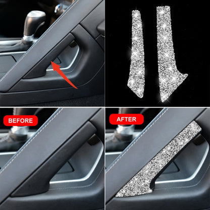 For Chevrolet Corvette C7 2014-2019 Car Center Arm Rest Diamond Decorative Sticker, Left Drive by buy2fix