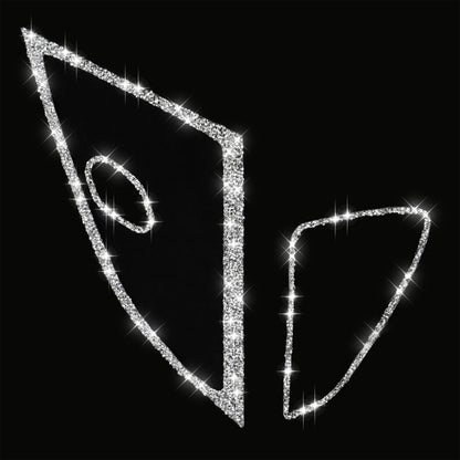 For Chevrolet Corvette C7 2014-2019 Car Door Speaker Frame Diamond Decorative Sticker, Left Drive by buy2fix