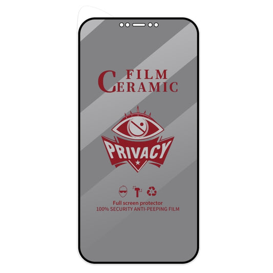 For iPhone 11 / XR Full Coverage HD Privacy Ceramic Film Grey - iPhone 11 Tempered Glass by buy2fix | Online Shopping UK | buy2fix