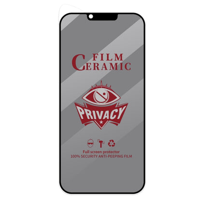 For iPhone 13 Pro Max / 14 Plus Full Coverage HD Privacy Ceramic Film - iPhone 14 Plus Tempered Glass by buy2fix | Online Shopping UK | buy2fix