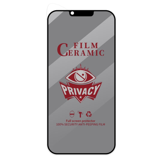 For iPhone 13 Pro Max / 14 Plus Full Coverage HD Privacy Ceramic Film - iPhone 14 Plus Tempered Glass by buy2fix | Online Shopping UK | buy2fix