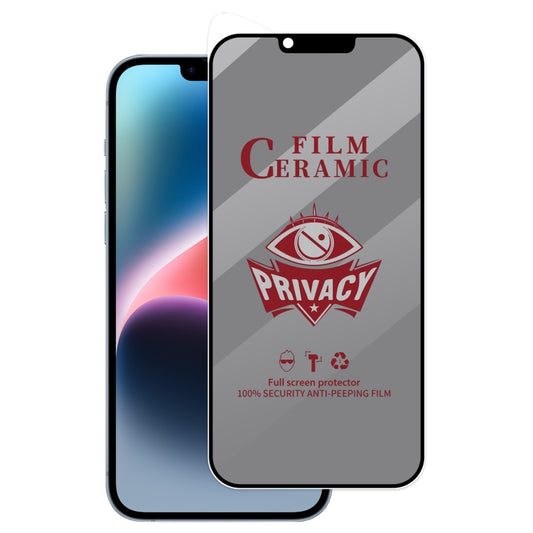 For iPhone 13 Pro Max / 14 Plus Full Coverage HD Privacy Ceramic Film - iPhone 14 Plus Tempered Glass by buy2fix | Online Shopping UK | buy2fix