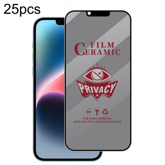 For iPhone 13 Pro Max / 14 Plus 25pcs Full Coverage HD Privacy Ceramic Film - iPhone 13 Pro Max Tempered Glass by buy2fix | Online Shopping UK | buy2fix