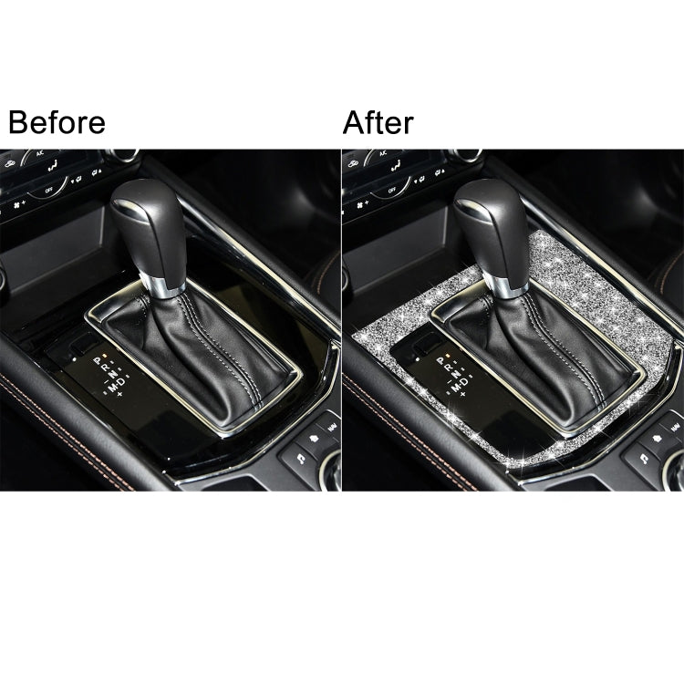 For Mazda CX-5 2017-2018 Car Gear Panel Diamond Decorative Sticker, Left Drive by buy2fix