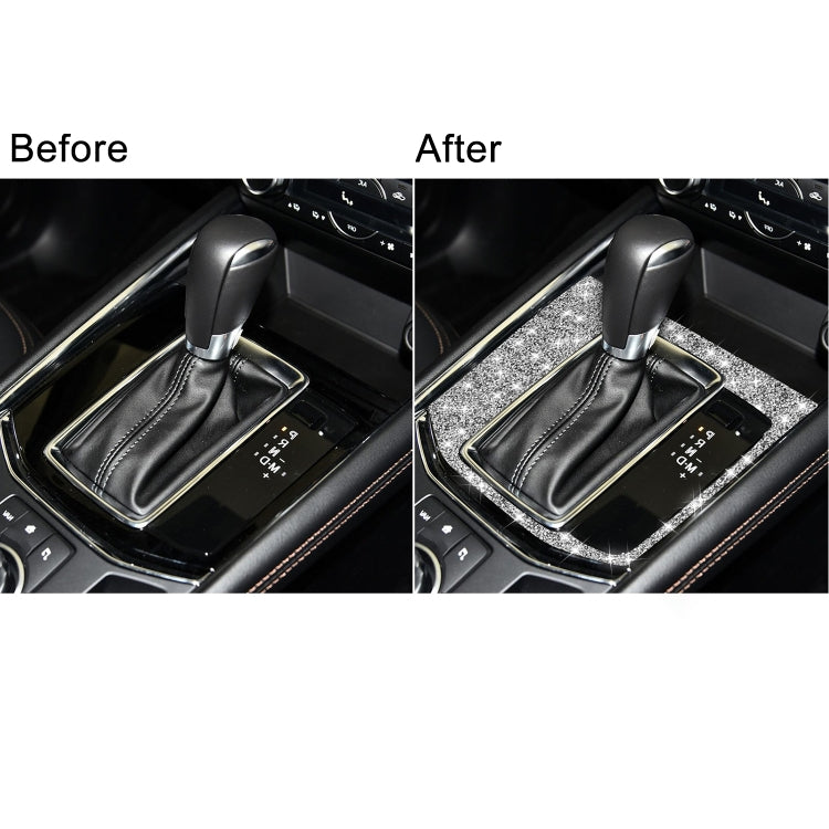 For Mazda CX-5 2017-2018 Car Gear Panel Diamond Decorative Sticker, Right Drive by buy2fix