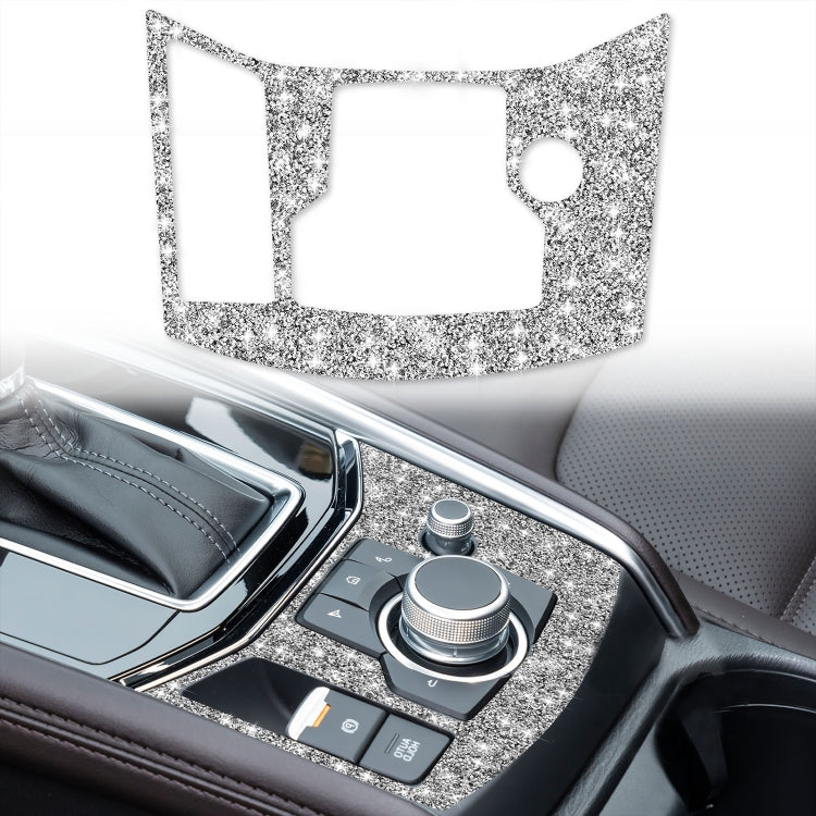 For Mazda CX-5 2017-2018 Car Electronic Handbrake Panel Diamond Decorative Sticker, Left Drive by buy2fix