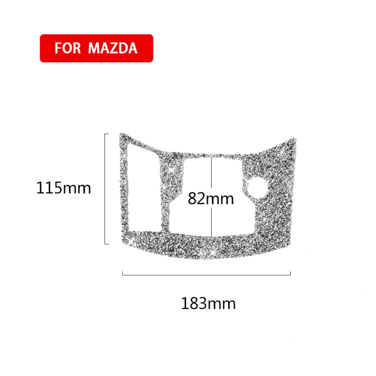 For Mazda CX-5 2017-2018 Car Electronic Handbrake Panel Diamond Decorative Sticker, Left Drive by buy2fix