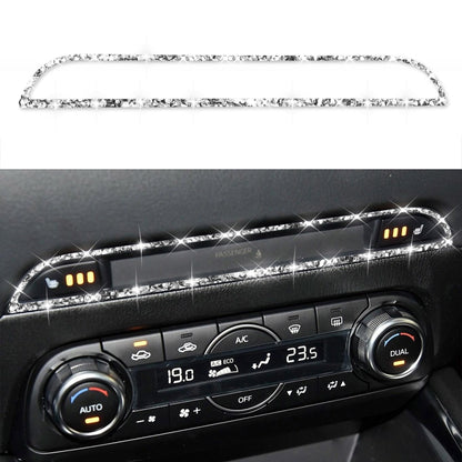 For Mazda CX-5 2017-2018 Car Center Control Panel Diamond Decorative Stickerr,Left and Right Drive Universal by buy2fix