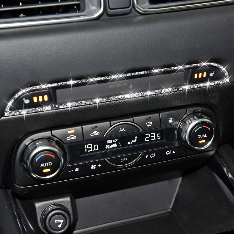 For Mazda CX-5 2017-2018 Car Center Control Panel Diamond Decorative Stickerr,Left and Right Drive Universal by buy2fix