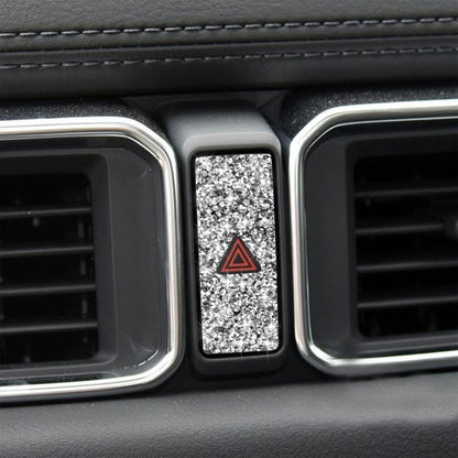 For Mazda CX-5 2017-2018 Car Warning Light Diamond Decorative Sticker,Left and Right Drive Universal by buy2fix