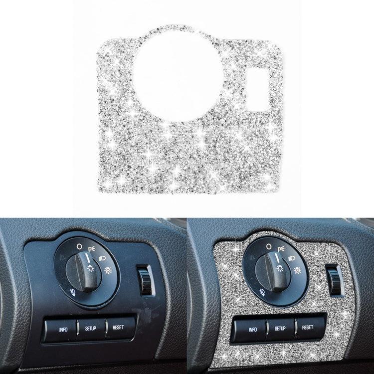 For Ford Mustang 2009-2013 Car Headlight Diamond Decoration Sticker, Left Hand Drive by buy2fix