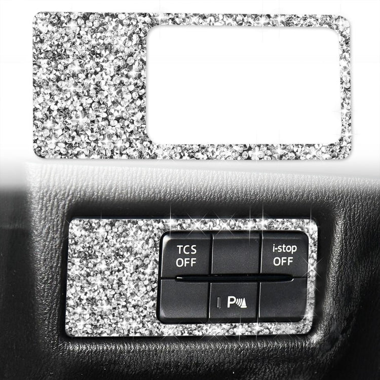 For Mazda CX-5 2017-2018 Car Headlight Panel Diamond Decorative Sticker, Left Drive by buy2fix