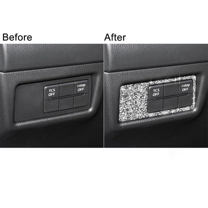 For Mazda CX-5 2017-2018 Car Headlight Panel Diamond Decorative Sticker, Left Drive by buy2fix