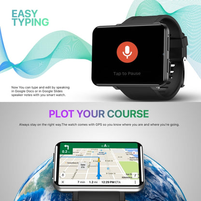DM100 2.86 inch IPS Full Screen Smart Sport Watch, Support Independent Card Insertion / Multiple Sports Modes / Heart Rate Monitoring / Step Counting, Memory:RAM 1GB+ROM 16GB(Tarnish) by buy2fix