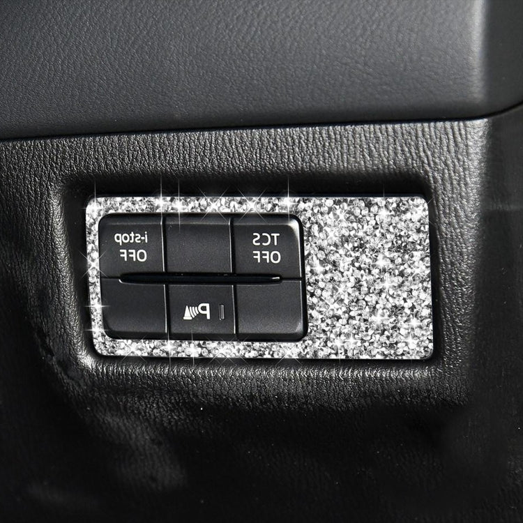 For Mazda CX-5 2017-2018 Car Headlight Panel Diamond Decorative Sticker, Right Drive by buy2fix