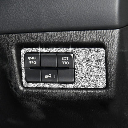 For Mazda CX-5 2017-2018 Car Headlight Panel Diamond Decorative Sticker, Right Drive by buy2fix